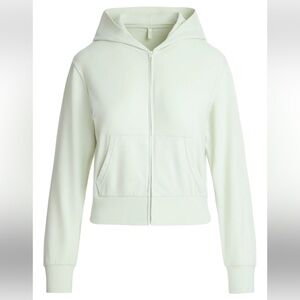 SKIMS Mint Green Zip-Up Hoodie